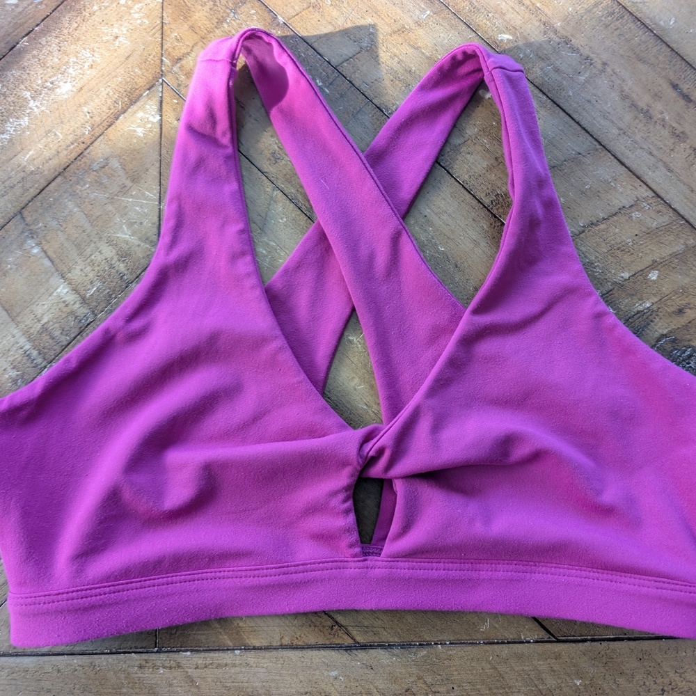Fabletics Magenta Sports Bra